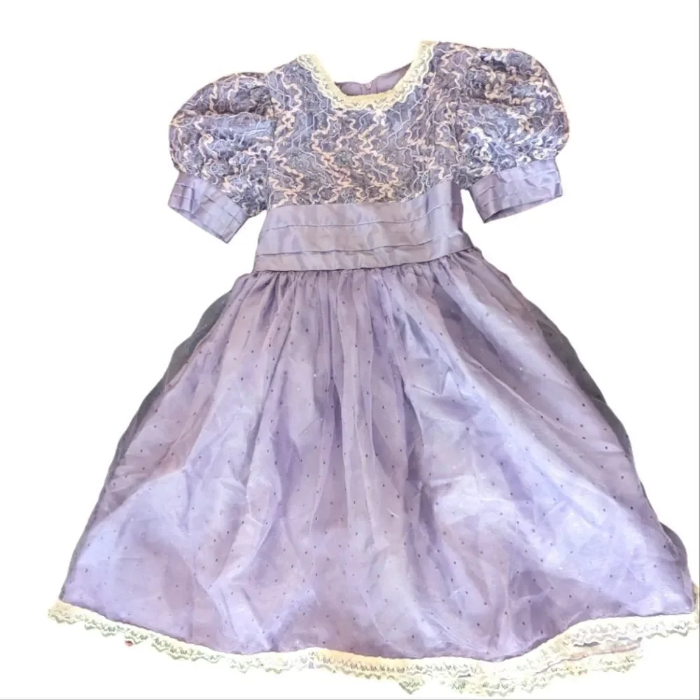 Girls vintage Storybrook‎ heirlooms purple sparkly dress